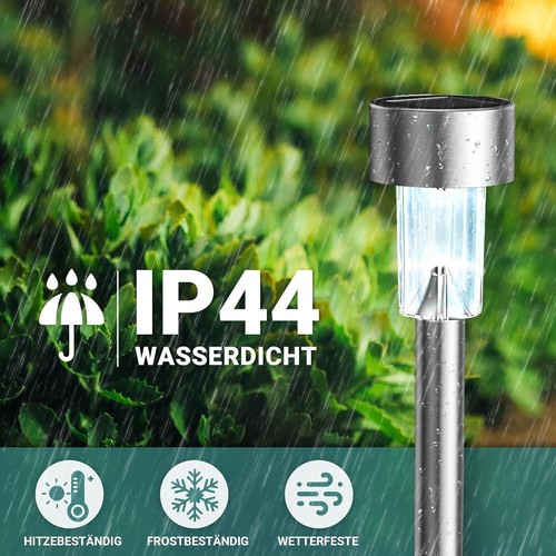 Solar Pathway Lights Outdoor, 12 Pack Upgraded Solar Outdoor Lights,Bright Solar - Picture 7 of 8