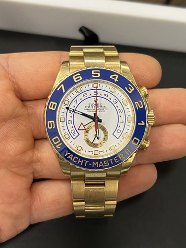 ROLEX 18K Yellow Gold 44mm Yacht-Master II Ref. 116688 w/ Box & Tag - Picture 2 of 24