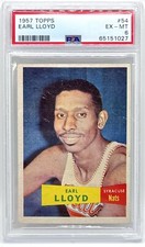 1957 Topps #54 Earl Lloyd Rookie Card PSA 6 EX-MT
