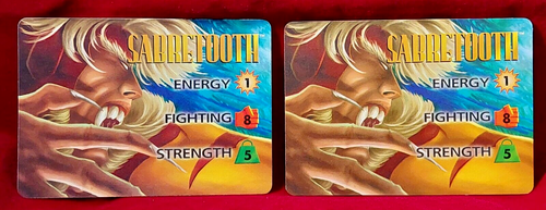 SABRETOOTH 1995 Fleer Marvel OverPower TCG CCG 19 Card Lot Near MINT Condition! - Picture 3 of 15