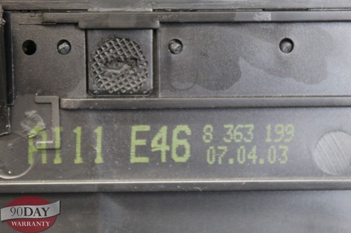 2001-2006 BMW 330ci 325ci 325i E46 Dash Center AC Air Vent Black OEM 8 391 179 - Picture 10 of 14