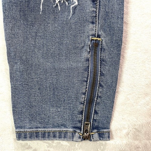 Pantalones de mezclilla para mujer Guess 1981 ajustados lavados a la luz de la luna azules talla 28 - Imagen 4 de 9