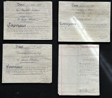 Collection 4 x Indentured Deeds, Property in Ainsworth & Henry Street, Blackburn