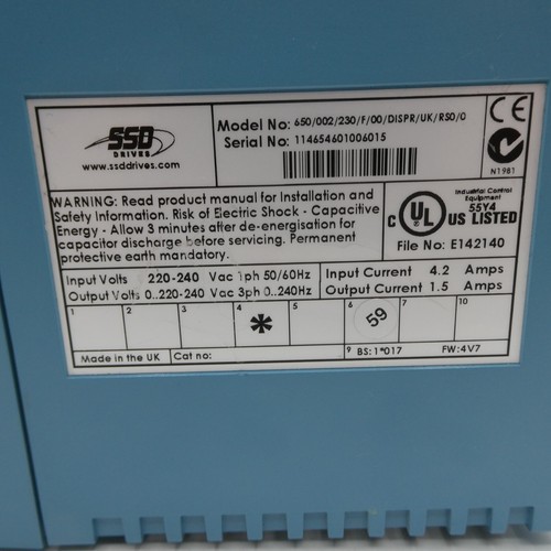 PARKER Eurotherm Drives 650/002/230/F/00/DISP/UK/RS0/0/650003400F01DISPUKRS00 - Bild 2 von 7