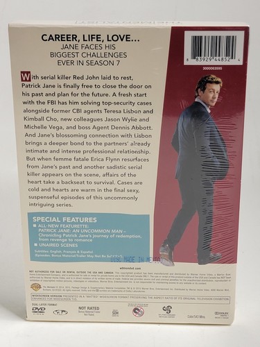 The Mentalist: the Complete Seventh Season The Final Season DVD 2014 SHIPS FAST! - Picture 2 of 8