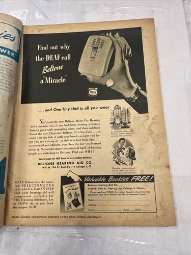 Human Detective Magazine December 1947 Vintage early pulp - Imagen 18 de 18