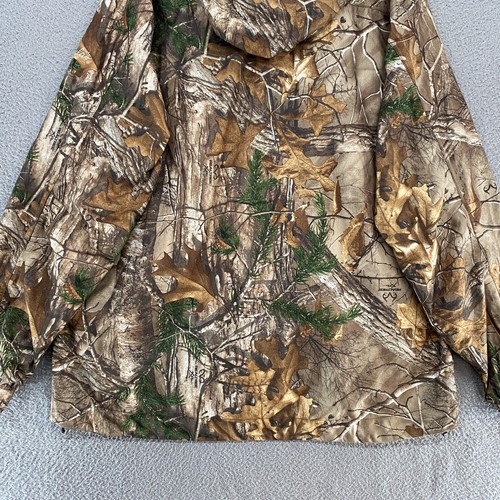 Cabelas Hunting Jacket Mens XL Tall Camo Dry-Plus Hooded Realtree Xtra - Picture 9 of 12