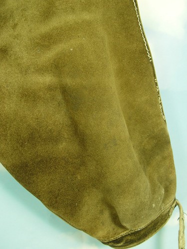 herrliche Säcklerarbeit Antik Hirschleder Lederhose mit grüne Stickerei Gr.52 - Bild 5 von 9