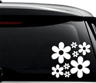 Groovy Daisy Flowers Decal Sticker For Use On Laptop, Helmet, Car, Truck, Motorc