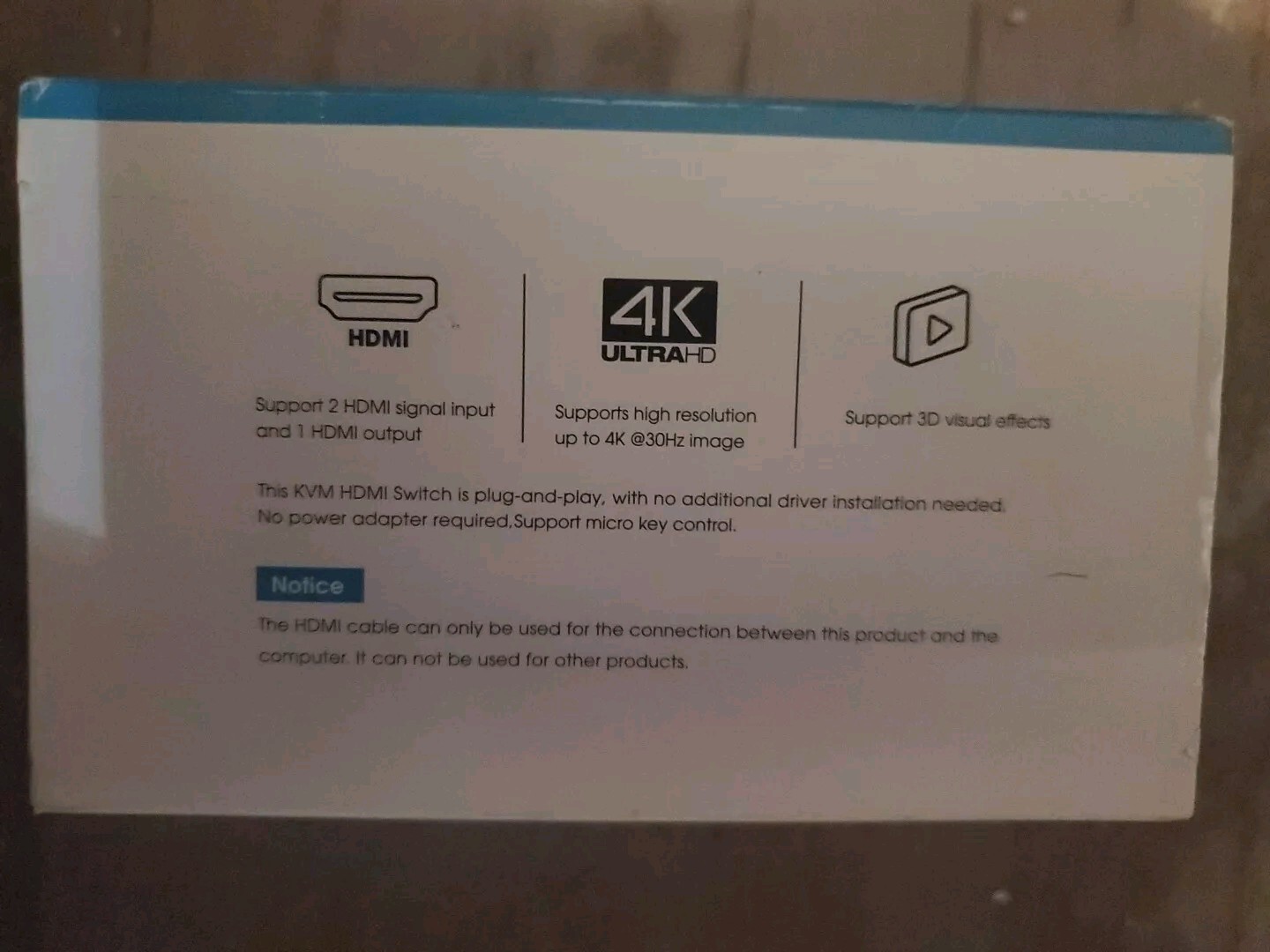 Jancane HDMI USB KVM Switch, 2 In 4 Out, 4K Ultra HD Brand New eBay