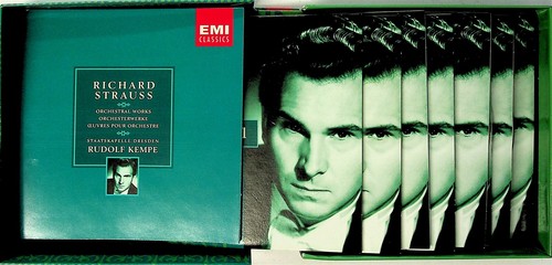 STRAUSS Orchestral Works KEMPE Dresden 9-CD EMI Box Set (Horn/Violin Concerto +) - Picture 2 of 3