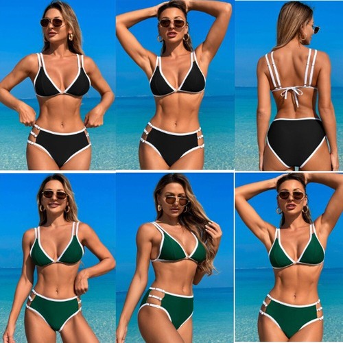 Women's Sexy Mini Bikini Set Split Swimwear Beach Bathing Suit Summmer Swimsuit - Picture 4 of 17