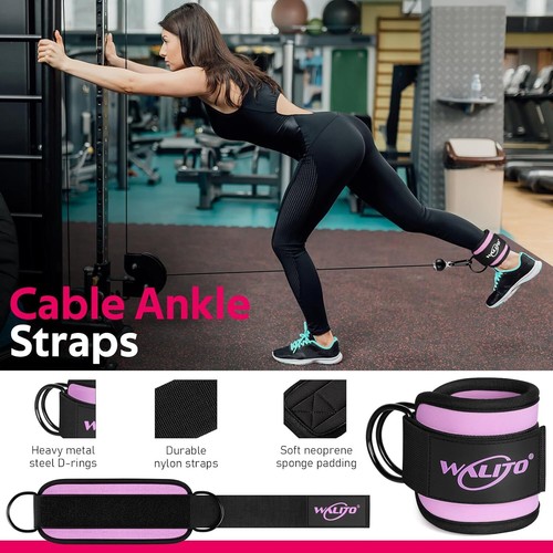8Pcs Barbell Pad Set for Hip Thrust, Squat, Lifting Straps, Resistance Bands - Picture 18 of 48