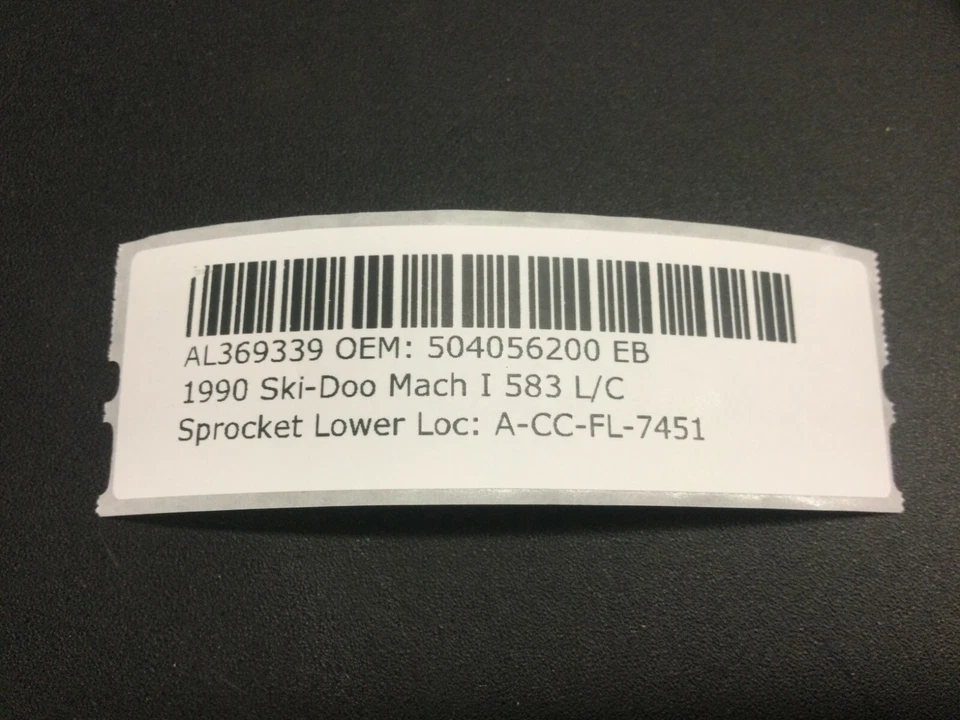Piñón inferior 40 dientes Ski Doo Formula Plus Mach MX XTC 1987-1992 OEM 504056200 Foto 3 de 4