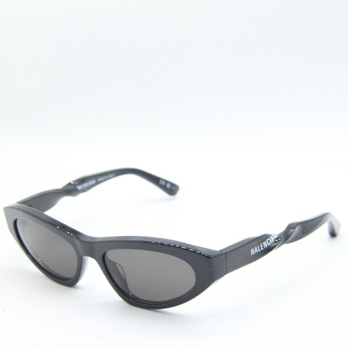 NEW BALENCIAGA BB 0207S 001 BLACK GREY AUTHENTIC SUNGLASSES 54-17 - Picture 1 of 3