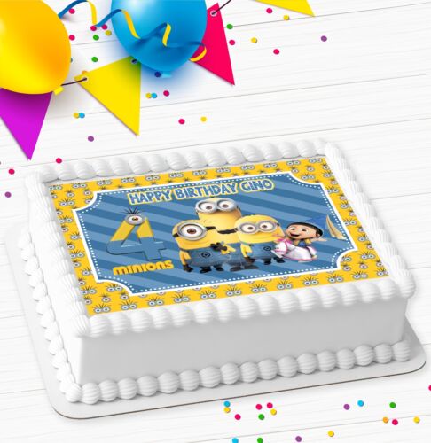 CUSTOM BIRTHDAY PARTY PERSONALISED ICING EDIBLE COSTCO CAKE TOPPER R2-140 - Picture 6 of 8