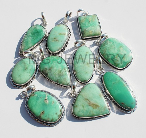 10 Pcs Moonstone Labradorite & Mix Gemstone Bezel Pendants Lot 925 Silver Plated - Picture 50 of 138