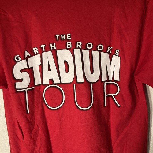Neu Garth Brooks Konzert T-Shirt Band Shirt Stadion Tour rot Herren kleine Hanes - Bild 4 von 5