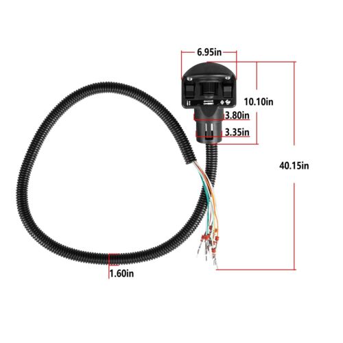 Right Auxiliary Four Switch Handle For Bobcat 751 753 763 773 863 864 873 963 - Picture 6 of 7