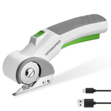 WORKPRO Rechargeable Cordless Electric Scissors 4V Rotary Cutters Cutting Shears