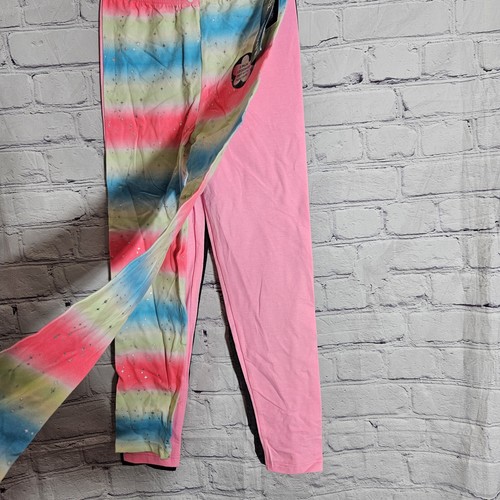 NWT Girls Leggings 3 Pack Set Size 10 Limited Too Multicolor Star Pink Gray - Picture 2 of 5