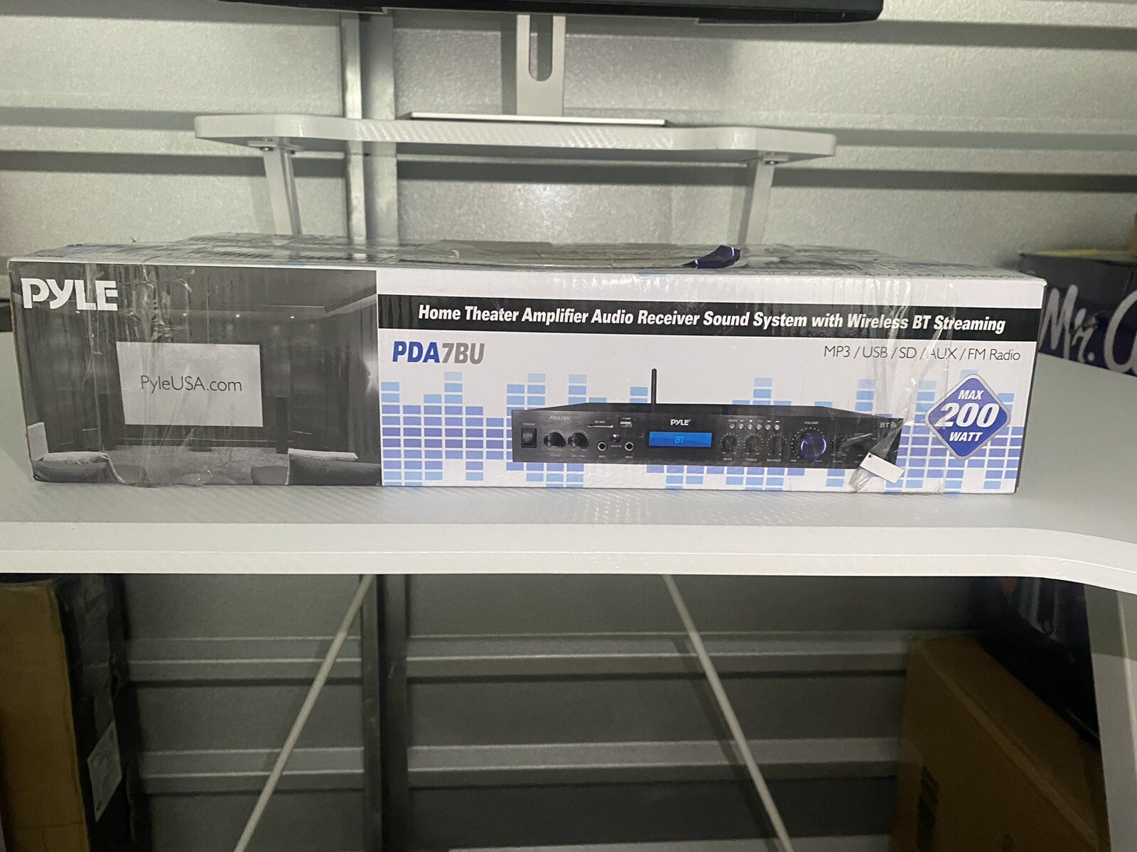 Pyle PDA7BU Home Theater Amplifier Audio Receiver Sound System w