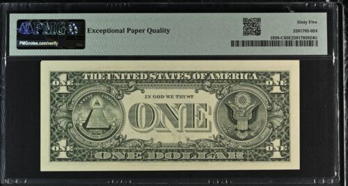 2001 $1 Federal Reserve Note PMG 65EPQ - Courtesy Autograph Paul H. O'Neill - Picture 2 of 4