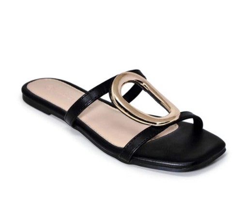 Modische Damen-Sandalen Gold Ornament eckige Zehenpartie doppelter Riemen Wild Diva Barsa-01 - Bild 9 von 43