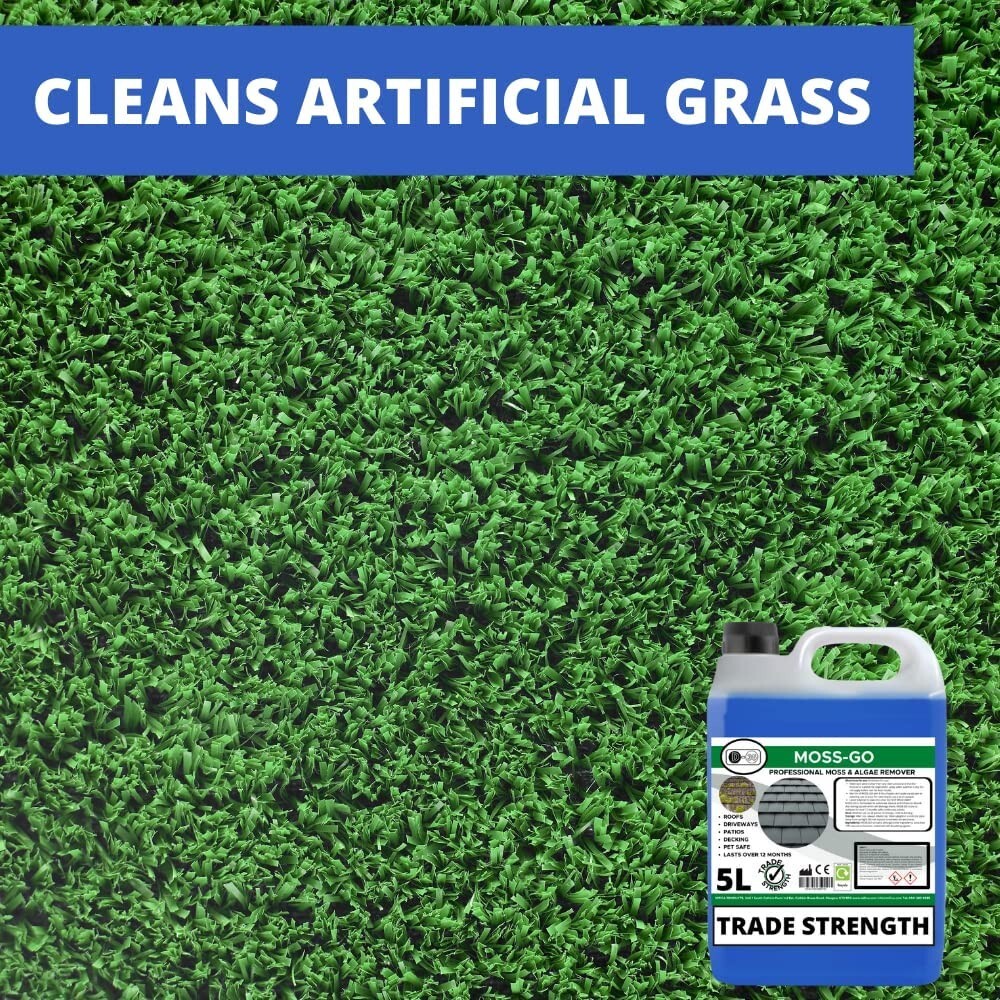 MossGo Moss Killer For Driveway Roofs Acts As A Moss Remover Moss