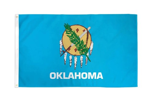 Oklahoma 3x5ft Poly - Statehood Flag of Oklahoma for Outdoor Display - Picture 2 of 4