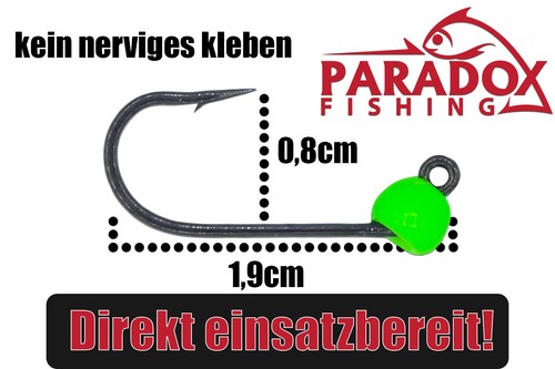 Paradox Fishing Tungsten Perlen Set am Forellenhaken montiert 0,3-1,2g 25St. #6 - Bild 4 von 5