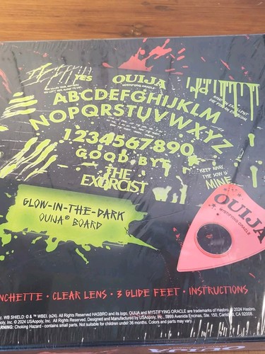 Jeu de société Ouija l'exorciste ! Planche Glow In The Dark scellée - Planche pliée ? - Photo 4 sur 10