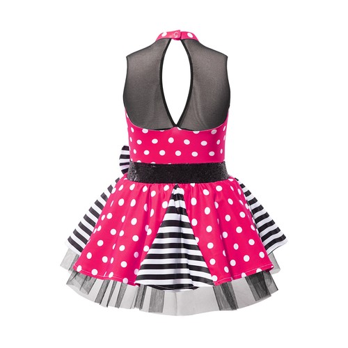 AU Girls Retro 50s Vintage Polka Dot Classic Dress Birthday Party Swing Dress - Picture 30 of 42