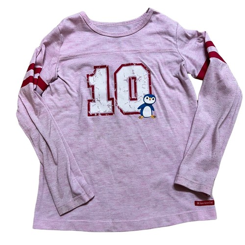 American Girl Penguin Girls Pajamas Sz Medium 7/8 Top/Pants Set - Picture 2 of 4