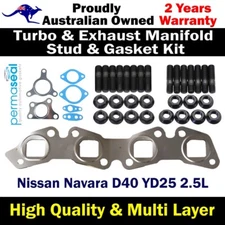 Permaseal Turbo&Manifold Stud & Gasket Kit For Nissan Navara D40 YD25 2.5L