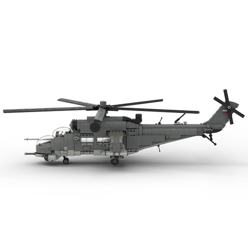 ZITIANYOUBUILD Mil Mi-35 HIND 1084 teile Konstruktionsspielzeuge Bausets - Bild 2 von 5