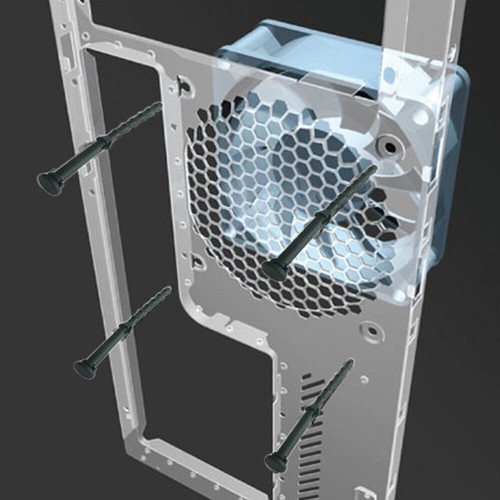 24 Pcs Fan Heizkühler -Schockklebernägel Lüfterbefestigungsschrauben - Bild 4 von 12