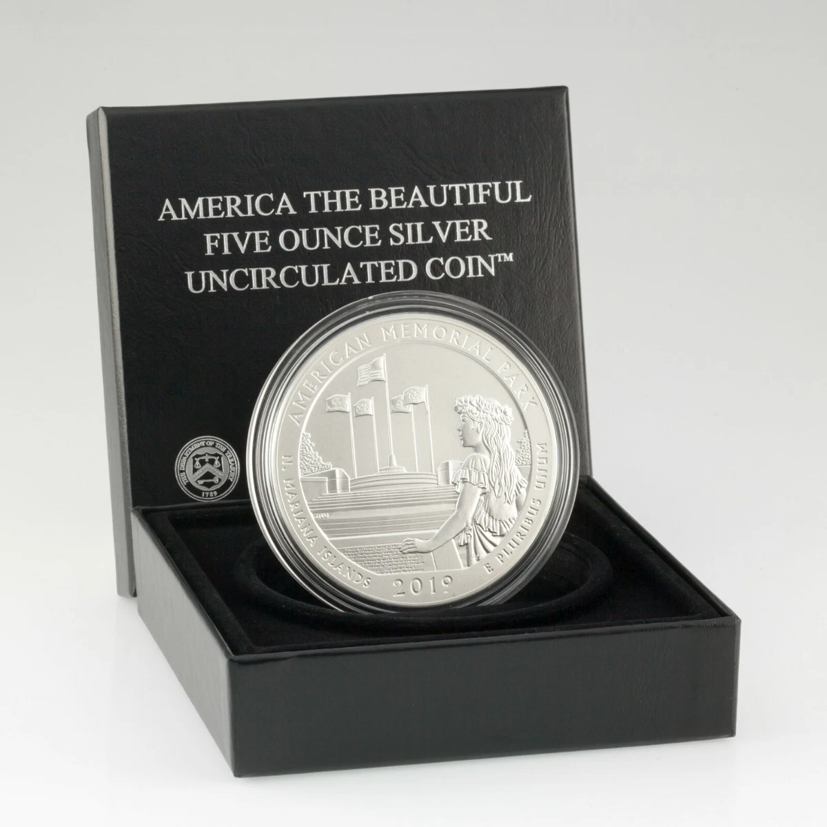 Moneda De Plata U.S. Mint America The Beautiful 2019 5 Oz Sin Certificar SC