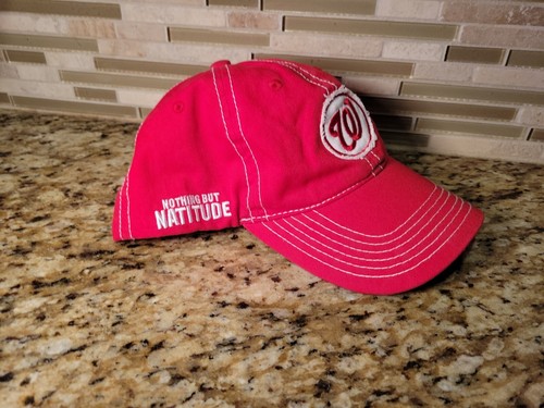 Washington Nationals Hat MLB Red Cap Baseball Adjustable One Size MelonWear - Picture 4 of 11