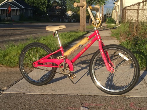 Jazz Trek Zig Zag CITY BMX Girls Bike Pads Pink smooth NEW TIRES - Picture 5 of 8