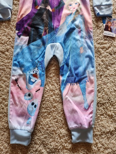 Pigiama bambina Disney Frozen taglia 4/5 nuovo, Anna ed Elsa, pigiama zip - Foto 5 di 11