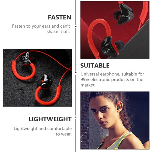 1 Par de Auriculares Cuello Usando Auriculares Deportivos Sobre Auriculares Banda para el Cuello - Imagen 8 de 12