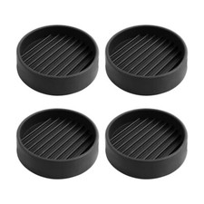 4 Pack Rubber Caster Cups 2 X 2 Round Rubber Feet for Furniture Non Slip Furn...