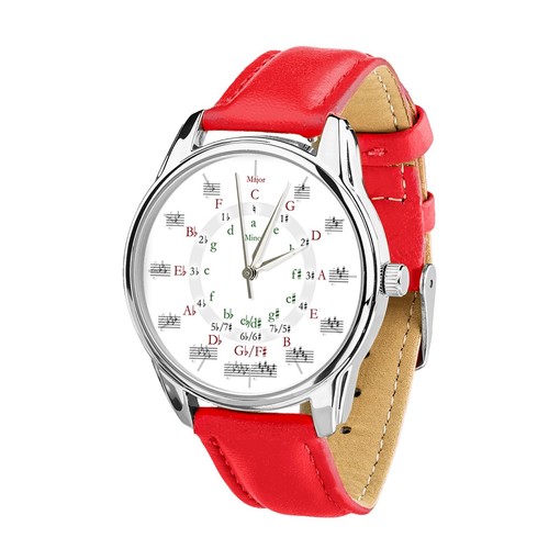 Orologio Cerchio delle Quinte, Arte Teoria Musicale, Regalo Unico per Musicisti - Foto 6 di 7