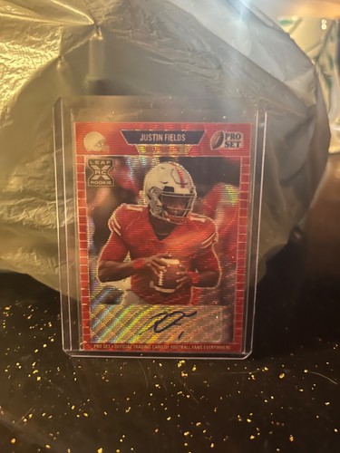 2021 Leaf RC Signature Justin Fields /75 PA-JF1 - Picture 2 of 4