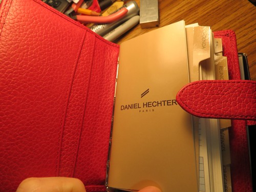 Vintage 1999-2002 DANIEL HECHTER Paris Day Planners rosso o verde a scelta in O/B - Foto 5 di 24