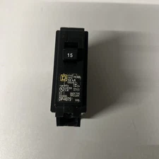 SQUARE D HOM115, 15 Amp, 120 Volt, 1 Pole, Circuit Breaker