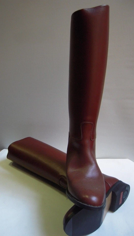 Stivali alti pelle IT da Ufficiale equitazione marrone Sergio Grasso suola cuoio Foto 2 de 4
