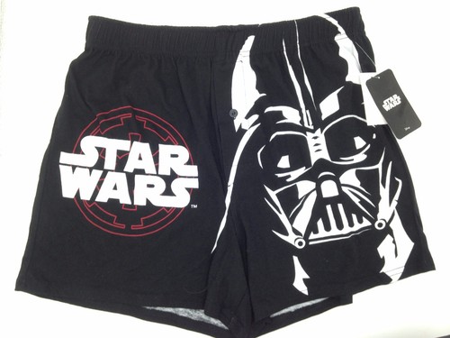 $42 Star Wars Underwear Men Black White Darth Vader Cotton Boxer Shorts Size S - Picture 2 of 4