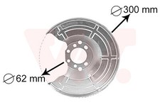 VAN WEZEL 3745371 Spritzblech, Bremsscheibe for OPEL VAUXHALL